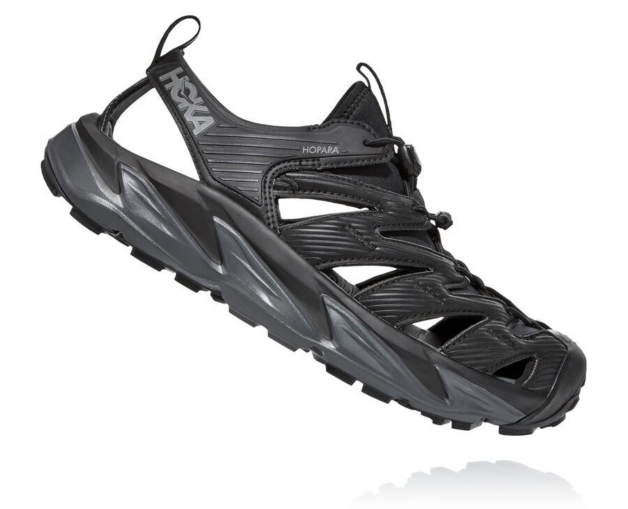 Hoka One One Sandale Panske Čierne - Hopara - 64520-KFAG